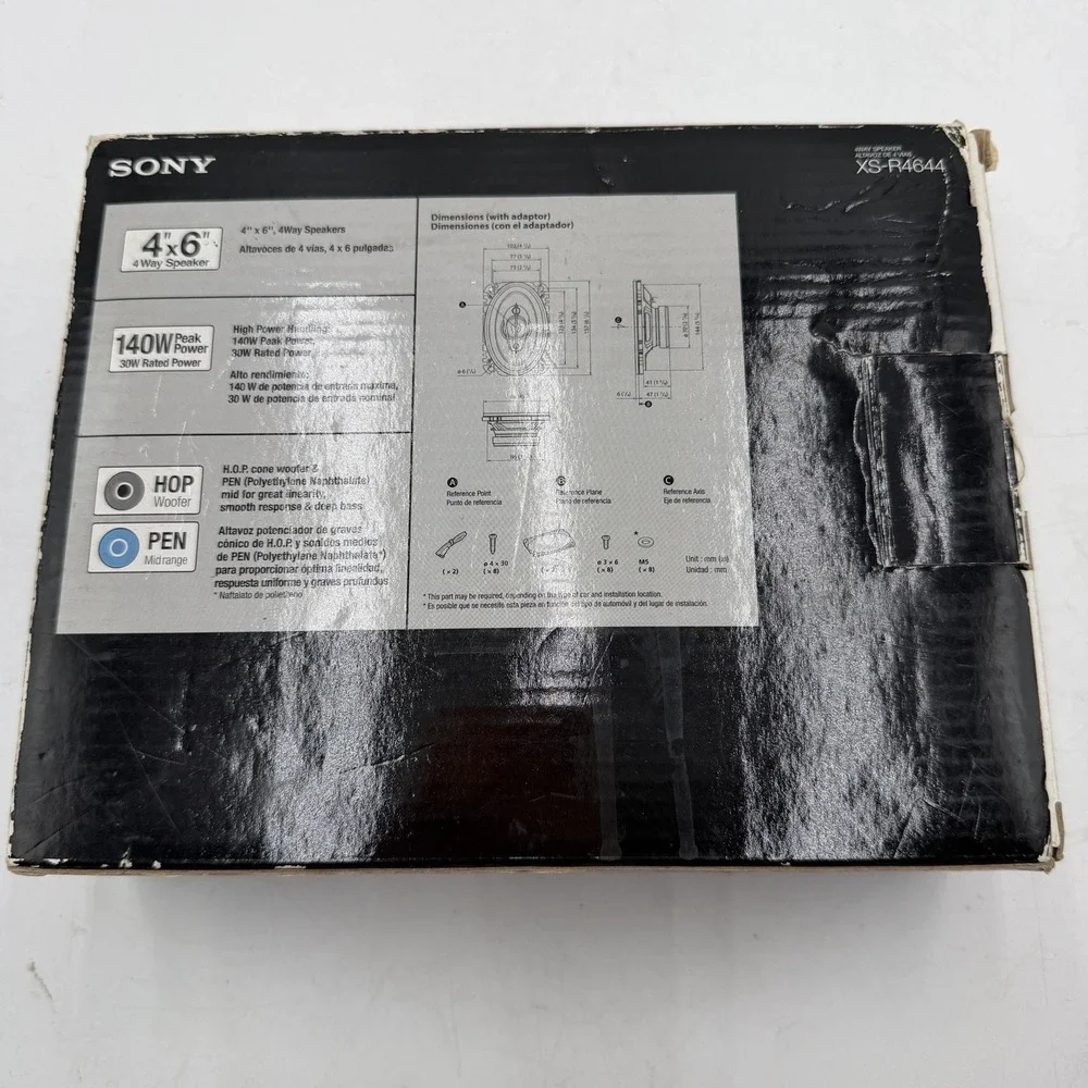 Sony XS-R4644 Xplod Speakers New Old Stock 4 Way 4